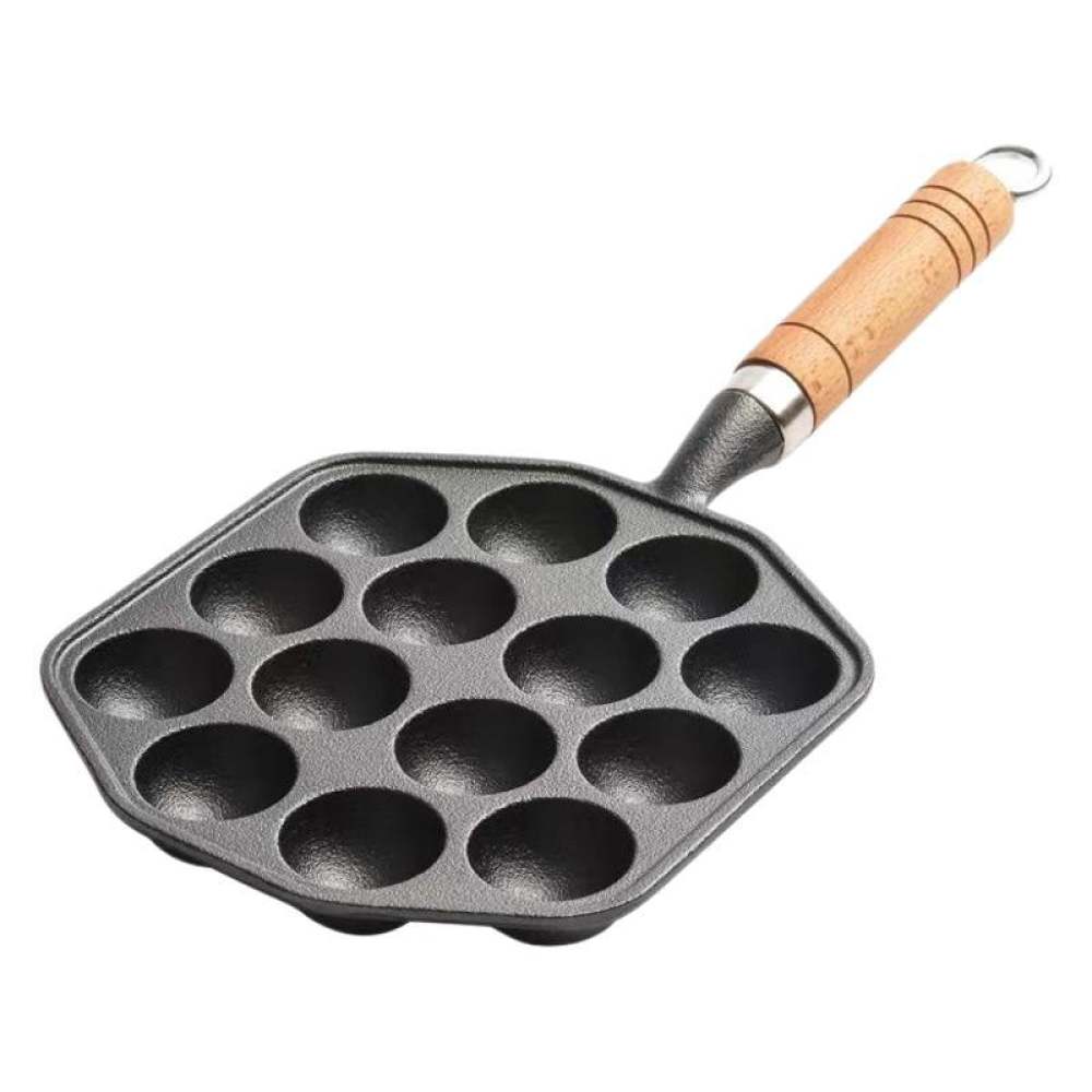 Takoyaki Grill Plate - Gusseisen-Takoyaki-Pfanne, antihaftbeschichtete Bratform, Küchenutensil für die