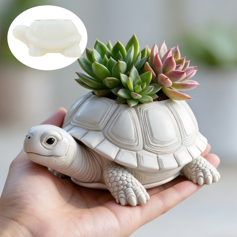 Potsticker Mold - Wolfskopf-förmige Blumentopf-Stifthalter-Kerzenhalter-Harz-Silikonform Wolfskopf-Statue Make-up-Stift-Aufbewahrungsbox Gipsform