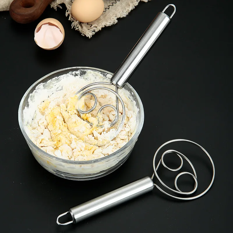 Danish Pancake Pan - Dänischer Teigbesen im Holländischen Stil, Edelstahl-Handmixer