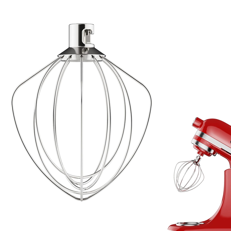 Kitchenaid Mixer Hand Mixer - Ersatzteil K45WW Edelstahl 6-Draht-Schneebelaufsatz für KitchenAid