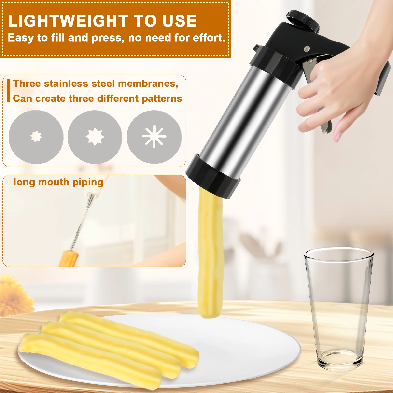 Churro-Maschine, Kekspresse, S – Churros Maker Gun Bewertung und Preis