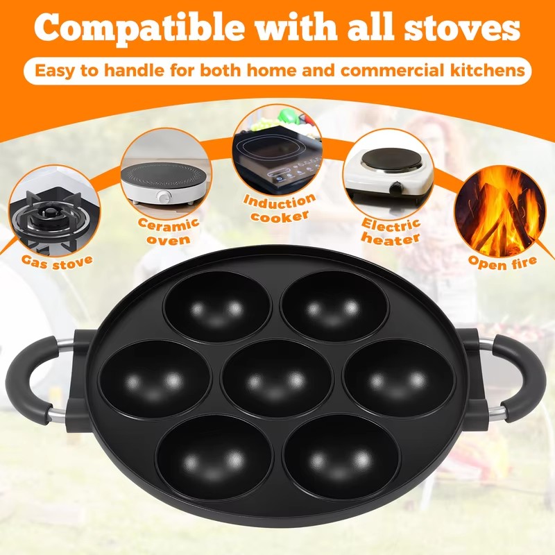 7-Fach Aluminium-Takoyaki-Pfan – Takoyaki Grill Plate Bewertung und Preis